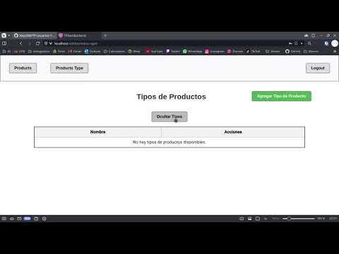 Captura de Usuarios y Productos