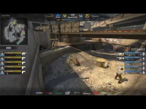 Flusha Insane Ace on overpass against Cloud9