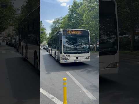 Autobuzul MBC E4 #4776 părăsind stația “Bd. Chișinău” pe Linia 243