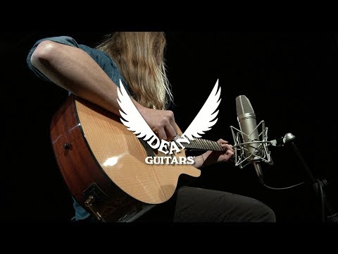 Пример звучания электроакустической гитары Dean Mako Dave Mustaine A/E Flame Top