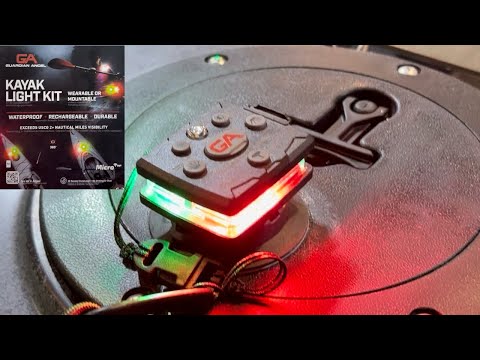 Guardian Angel Kayak Lights with REMOTE | 50+ hours runtime |  NO DRILLING OR BATTERIES NEEDED