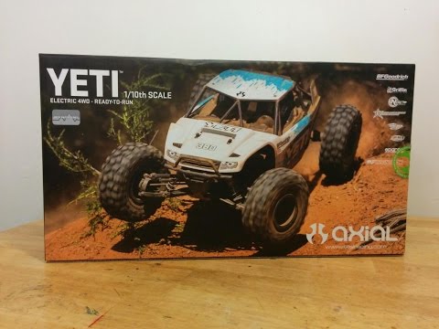 New Axial 1/10 Yeti Brushless 4WD Rock Racer Unboxing