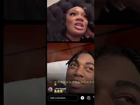 FredoBang Flirting with Glorilla on ig live