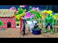 DIY How To Make Cow Shed House Of Animals Horse House Cow Shed Mini Hand Pump Woodwork 17