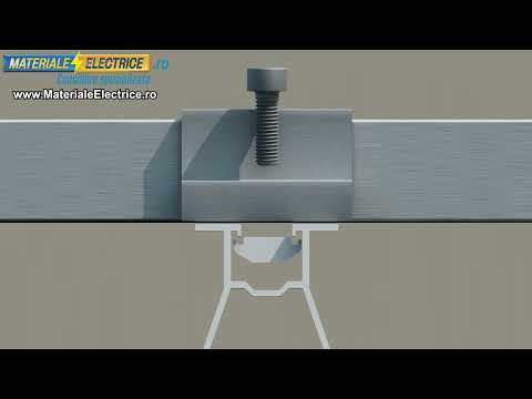 Video Pachet sistem fixare 2 panouri fotovoltaice pe sindrila sau panou sandwitch –  aluminiu si inox, certificat anticoroziv - sistem C