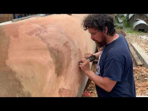 Jaalen Edenshaw Canoe Hull Shaping