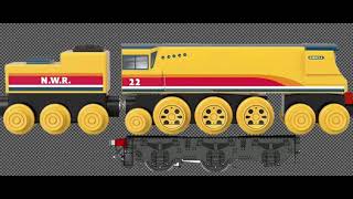 2022 Wooden railway Dakota Side view