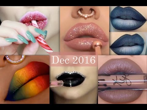 Lipstick Tutorials ♥  [Dec 2016 Compilation] ♥