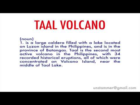 How to Pronounce Taal Volcano