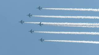 [2020年5月29日] ブルーインパルス(第11飛行隊) 都心上空飛び医療従事者に敬意と感謝 東京スカイツリー 東京駅 防衛省 都庁 自衛隊中央病院 都立墨東病院 入間基地