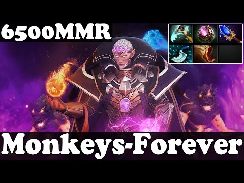Dota 2 - Monkeys-Forever 6500 MMR Plays Invoker - Ranked Match Gameplay