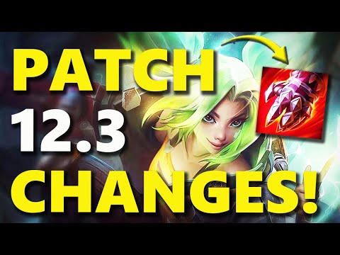 PATCH 12.3 BUFFS & NERFS | Zeri Nerf | League of Legends 2022 Season 12
