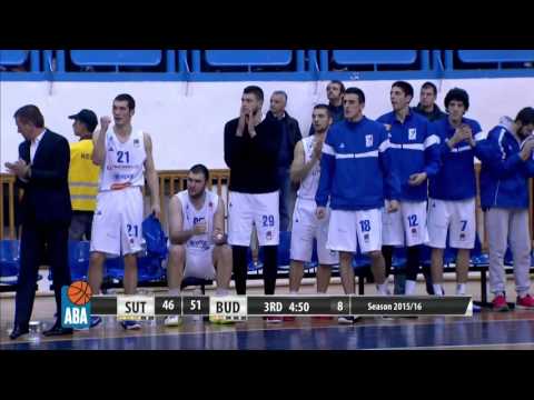 ABA Liga 2015/16 highlights: Sutjeska - Budućnost VOLI R25 (28.2.2016)