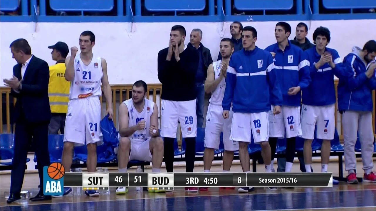 ABA Liga 2015/16 highlights: Sutjeska - Budućnost VOLI R25 (28.2.2016)