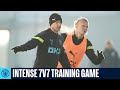 TRAINING IN THE WINTER SUN | Intense 7v7 Game