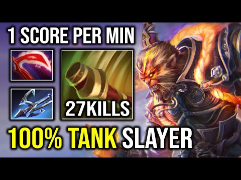 100% TANK SLAYER Max Jingu Mastery 1Kill Per Min Solo Mid Monkey King Dota 2
