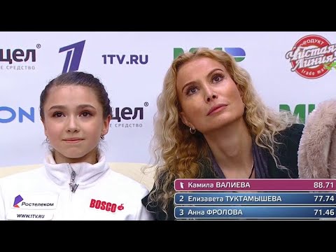 Валиева ВЫИГРАЛА Короткую программу, Усачева 2-я, Хромых 4-я, Косторная 6-я в финале кубка России