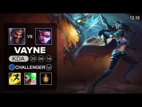 Vayne vs Draven ADC - EUW Challenger - Patch 12.10 Season 12