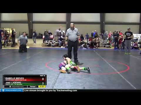 True Beginner Intermediate 53-55 Jake Ladewig North Hall Jr Trojans Vs Isabelle Reeves Woodstock W