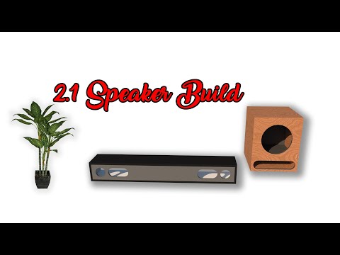 2.1 Stereo Sound Bar Build Part 1 DIY (Time-lapse)