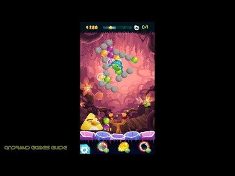 Angry Birds POP Bubble Shooter: Level 45: Walkthrough (3 STARS) HD