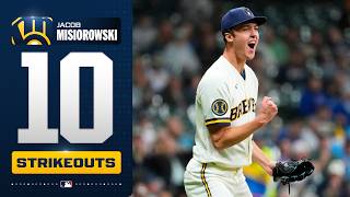 Jacob Misiorowski pitches another GEM for the Brewers! ???? (7 IP, 10 Ks, 0 ER) | MLB Highlights