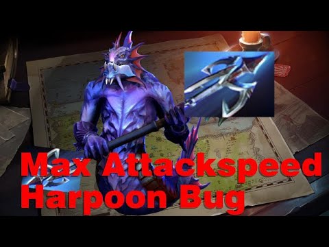 Dota 2 - 100% Game breaking 7.33 Max Attackspeed Harpoon Bug !