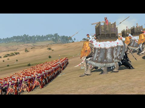 WAR ELEPHANTS CHARGING EVERY ROMAN UNIT - Total War ROME 2
