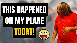 She gave birth on the airplane!🫢🫢🤰🏻👶🏻