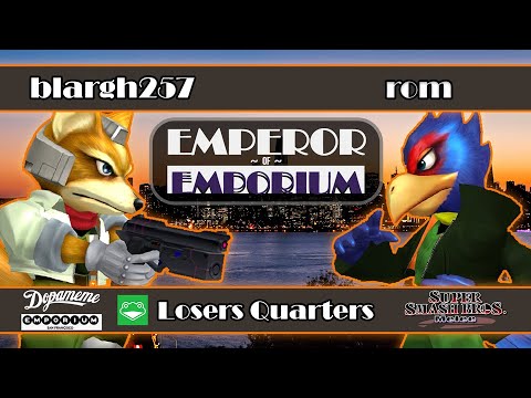 Emperor of Emporium - blargh257 (Fox) VS rom (Falco) - SSBM - Losers Quarters