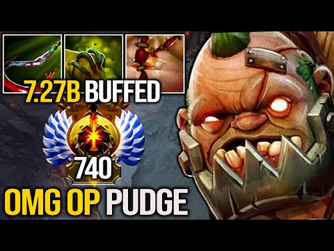 Magnetic Hooks By Rank 740 Pudge Offlane | Pudge So OP Now - Got Buffed IN 7.27b | Pudge Official