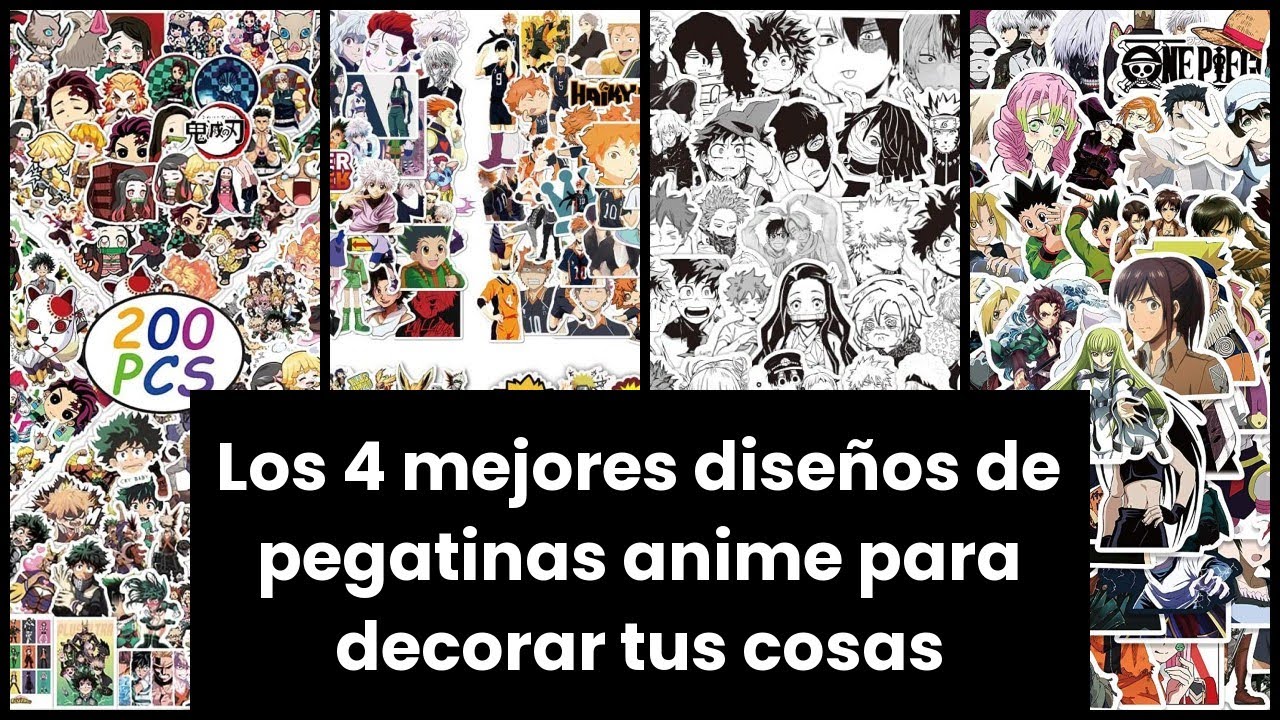 PEGATINAS ANIME: Los 4 mejores diseños de pegatinas anime para decorar tus cosas