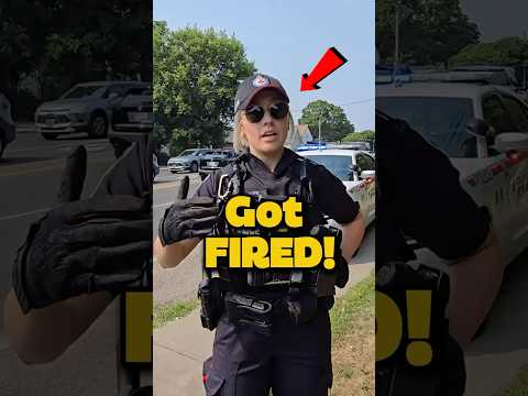 Female Cop Got Fired For This