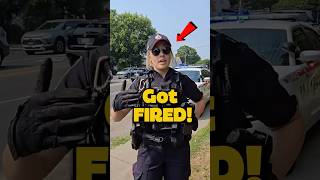 Lady Cop Got FIRED! #idrefusal #crime #justice #law