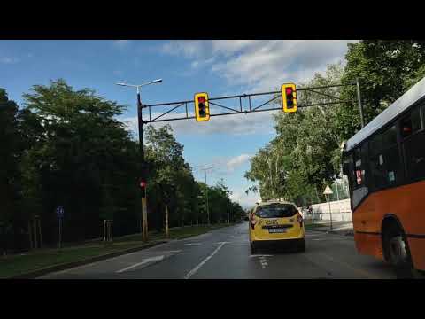 Driving in Sofia, Bulgaria