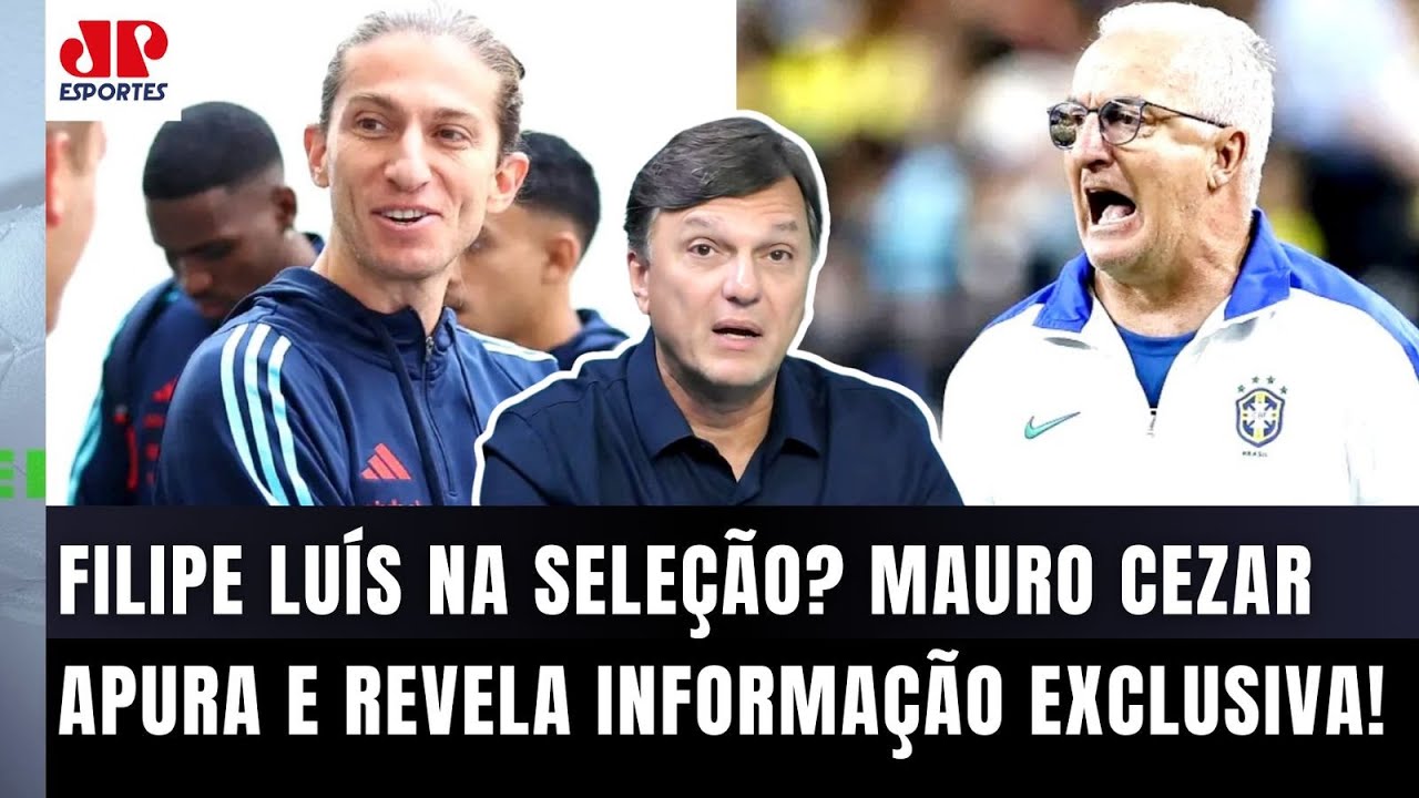 "ESSA É A INFORMAÇÃO! O Filipe Luís JÁ DISSE NOS BASTIDORES que..." Mauro Cezar FALA TUDO da Seleção