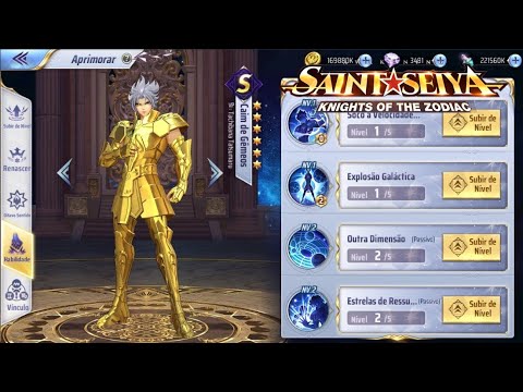 CAIM DICAS DE UP SKILL E COSMOS E OPINIÃO SOBRE O CAVALEIRO - SAINT SEIYA AWAKENING