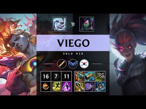Viego Mid vs Akali - KR Diamond Patch 25.19