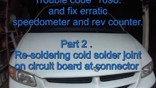2000 DODGE CARAVAN repair. PART2. Error code P1698 .Re-solder connector.