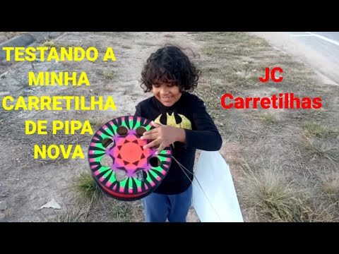 PIPA COMBATE - TESTANDO A MINHA  CARRETILHA DE PIPA NOVA -JC Carretilha
