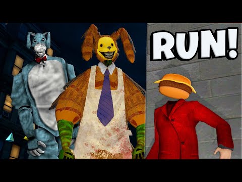 Surviving Bon & Pumpkin Rabbit From The Walten Files in Gmod! (Garry's Mod RP)