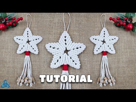 DIY Macrame Christmas Tree Decoration EASY Christmas Crafts