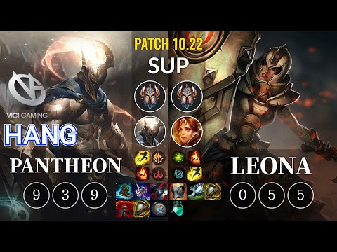 VG Hang Pantheon vs Leona Sup - KR Patch 10.22