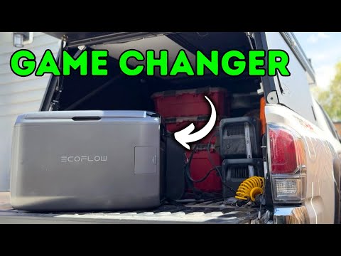 EF ECOFLOW GLACIER Classic 35L Portable Fridge Freezer with Battery, 43H Cooling Car Refrigerator, Battery Powered with App Control, 6 Charging Options, Fast&Quiet Electric Cooler for Camping, RV video review thumbnail