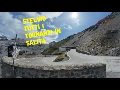 Passo dello Stelvio, tutta la salita e tutti i tornanti da Prato - #stelvio  Pass, all the hairpin!