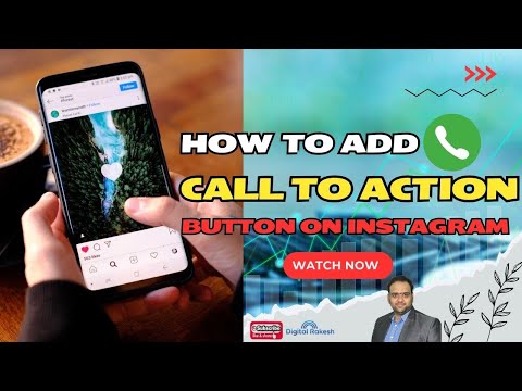how to add call to action button on instagram