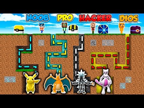 MINECRAFT: POKÉMON NOOB VS PRO VS HACKER VS DIOS 🔥😱 LUCKY BLOCK PIXELMON MOD