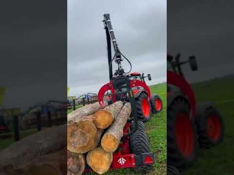 FarmiForest FT7 + CR24 erdészeti pótkocsi 