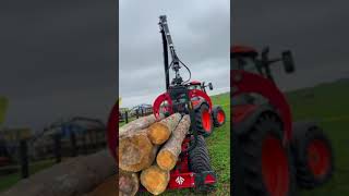 FarmiForest FT7 + CR24 erdészeti pótkocsi 