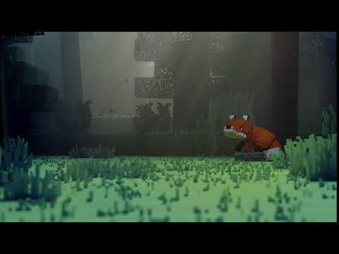 Fox in the forest | Teaser for Blender 2.8 Minecraft animation tutorials